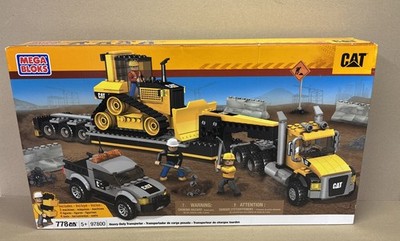 RARE 2013 Mega Bloks CAT: Heavy Duty Transporter 783 pcs NEW SEALED BOX
