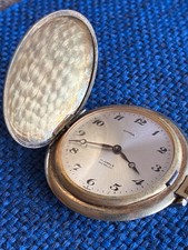 Vintage Arnex 17 Jewels Mechanical Hunter Case Pocket Watch - France - Running