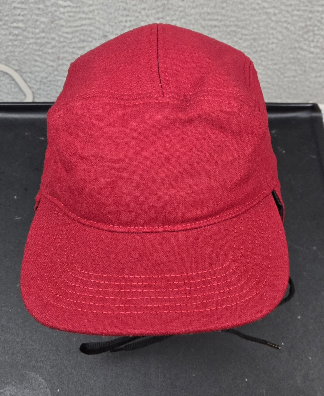 Pendleton Red Wool Trapper Hunting Hat Quilted Li… - image 3