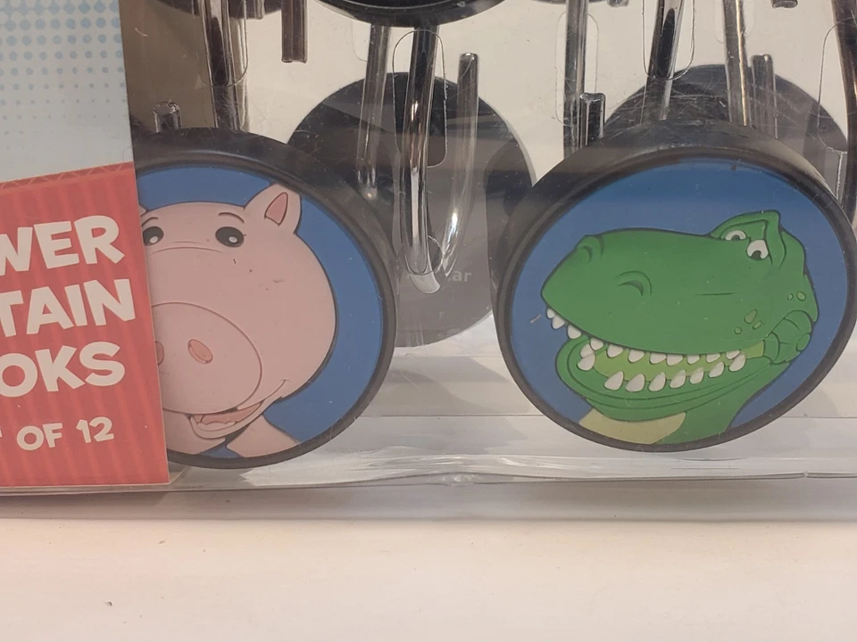 Juego de 12 ganchos para cortina de ducha Disney Pixar Toy Story Foto 3 de 4