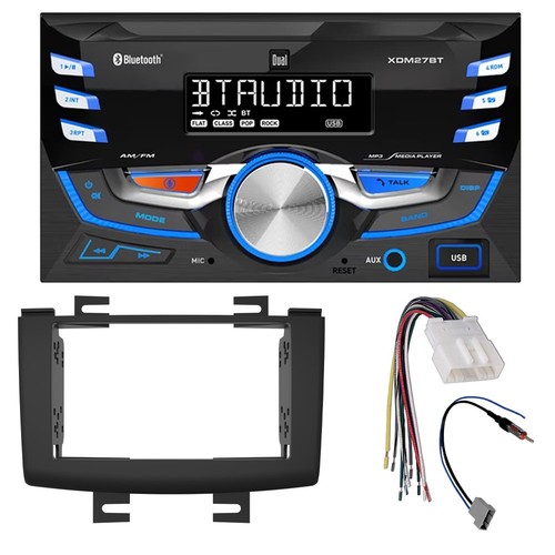 Dual XDM27BT AM/FM Radio Bluetooth Car Stereo No CD for 2008-2011 Nissan Rogue