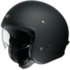 SHOEI JO J.O. MATT BLACK OPEN FACE MOTORCYCLE CRUISER SCOOTER HELMET