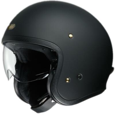 SHOEI JO J.O. Mattschwarzer Jethelm Motorrad Cruiser Roller