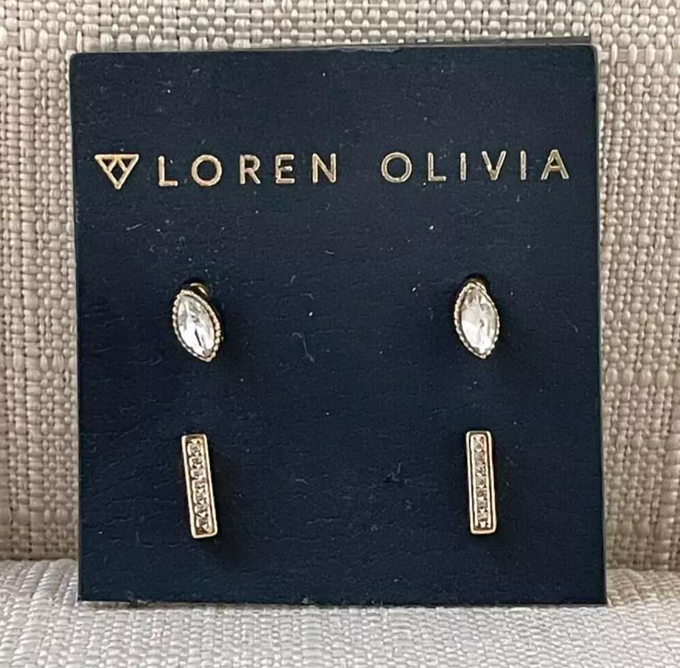 Loren Olivia Women Earrings Stud Small Earrings Jewelry New Set of