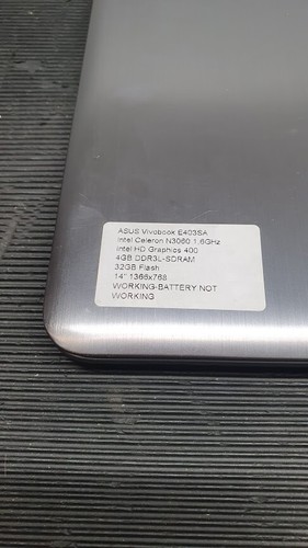 Asus Vivobook E403SA Laptop Celeron N3060 HD Graphics 400 4GB Ram Used - Afbeelding 3 van 7