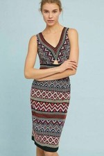 New Anthropologie Akemi + Kin Geo-Embroidered Column Dress Size 6 MSRP: $168