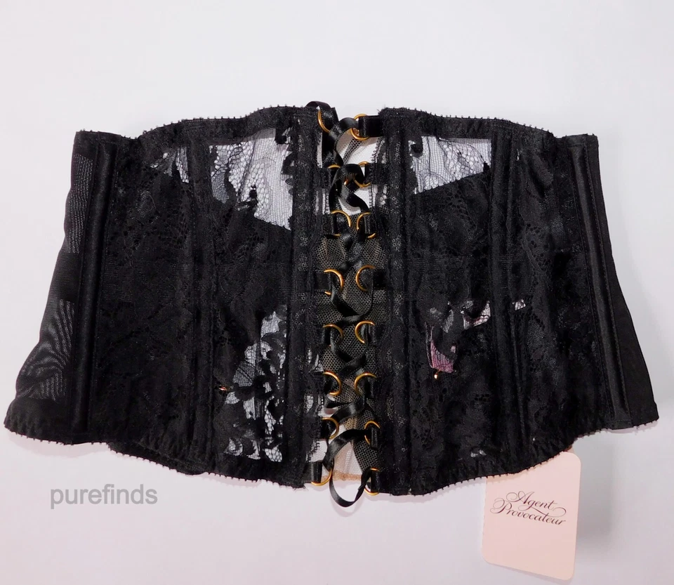 AGENTE PROVOCATEUR ESSIE WASPIE TALLA 4 UK 12 NUEVO CON ETIQUETAS Foto 3 de 4