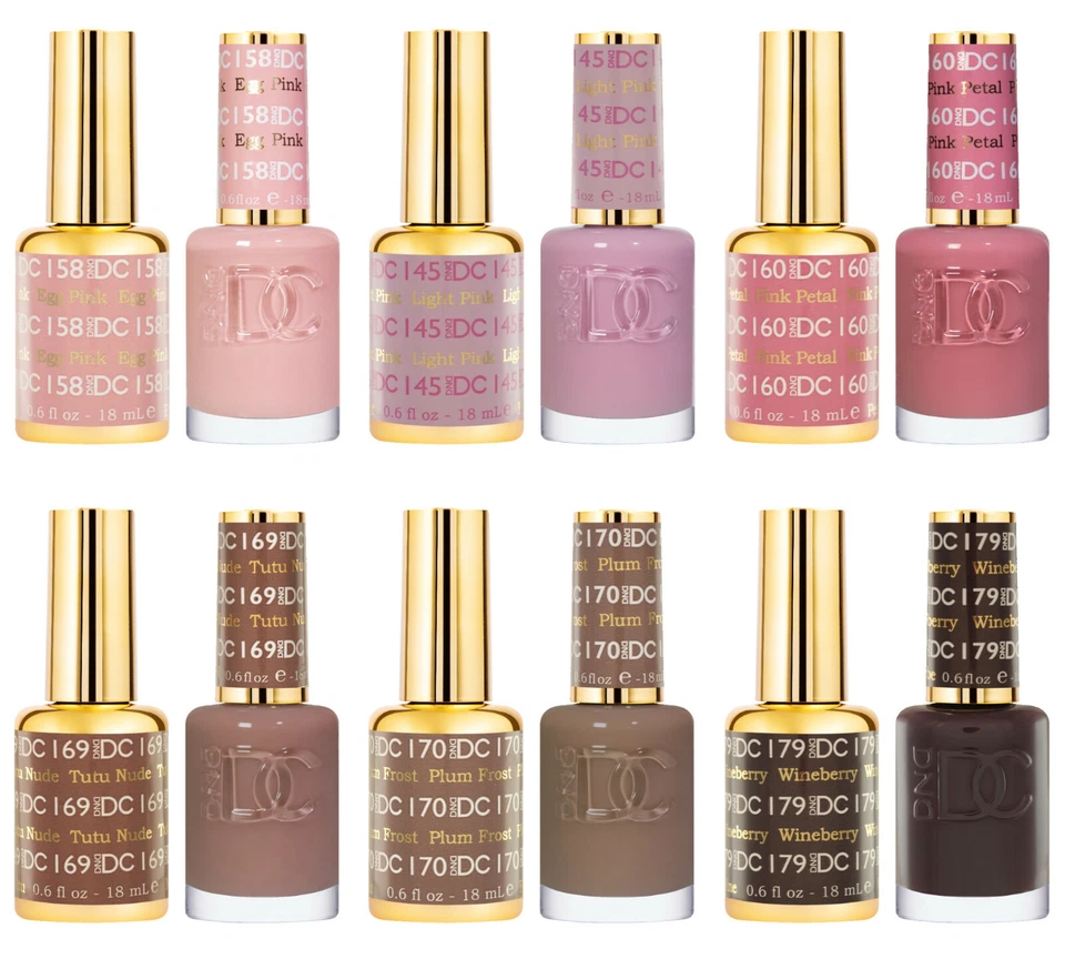 DND DC Duo Gel & Nail Polish Set 2x18ml - Builder Gel - 36 Colours