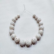 Perline sfuse vintage corallo bianco 100% naturale corallo giapponese gemma p...