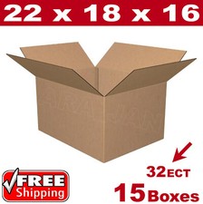 15 - 22x18x16 Cardboard Boxes Mailing Packing Shipping Box Corrugated Carton