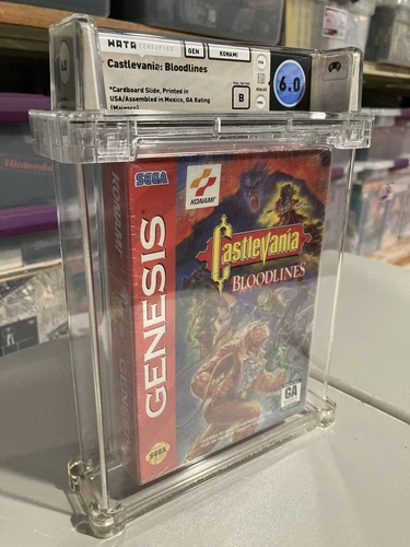 Castlevania Bloodlines Sega Genesis New Sealed Greaded Game WATA 6.0 B not VGA