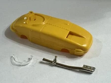 '60s Willard Indy 500 Yellow Plastic HO Body, Glass, Chrome for Thunderjet - NEW