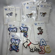 Lot Of Vintage Fabric Patch Badge Iron On Transfers Appliqu  Teddy Bear Horse