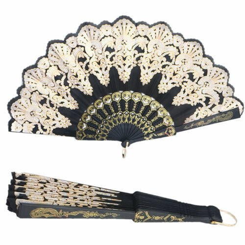 Waben-Papierfächer Zum Aufhängen, 12-teilig – Schwarz, Gold, Weiß, Für Hochzeit, Geburtstag & Party-Deko