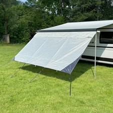 Freizeitschmiede Sun Blocker 430 - Vorderwand für Markise 430x200cm Sichtschutz