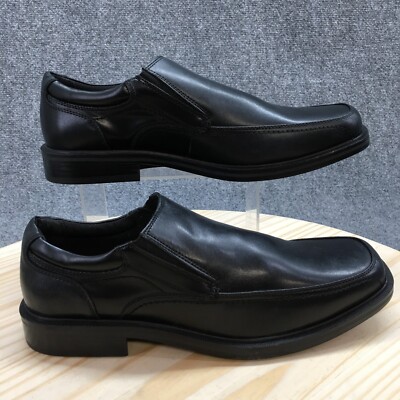 Dockers Shoes Mens 12 M Edson Dress Loafers Black Leather Square Toe 90-33524