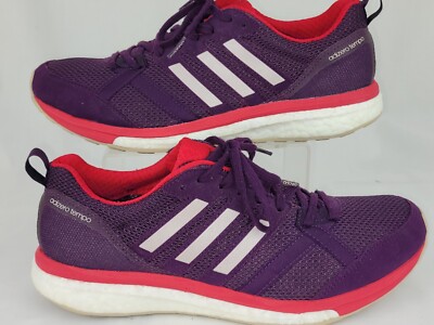 Adidas Adizero Tempo Womens Size 9 Running Shoes Low Top Sneaker Burgundy BA8239