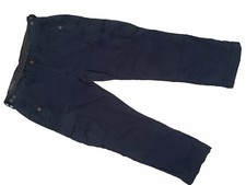 NEW VINTAGE Polo Ralph Lauren Cargo Pants 36 x 30 Weathered Navy Metal Buttons