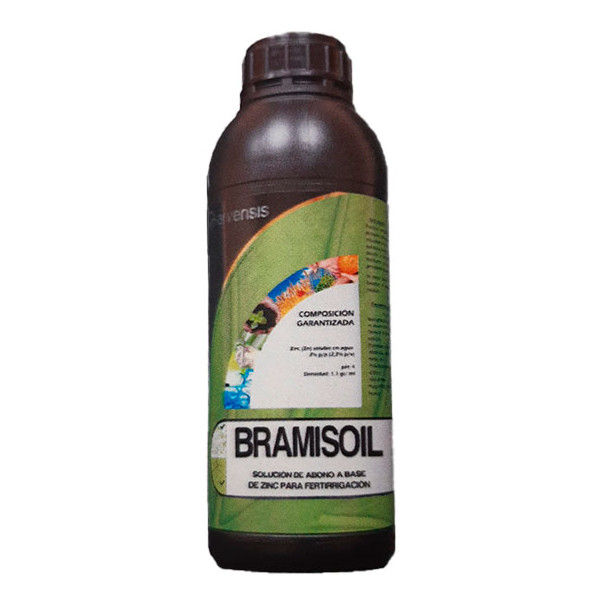 BRAMISOIL 5 LITROS SOLUCIÓN DE ABONO A BASE DE ZINC PARA FERTIRRIGACIÓN