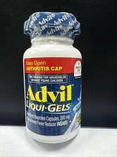 Advil Liqui-Gels Fever & Pain Treatment- (200mg Ibuprofen) *BIG 160ct* Exp 12/25