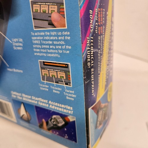 Vintage neu im Karton Star Trek TriCorder tragbares Sensor-Kommunikationsgerät - Bild 7 von 16