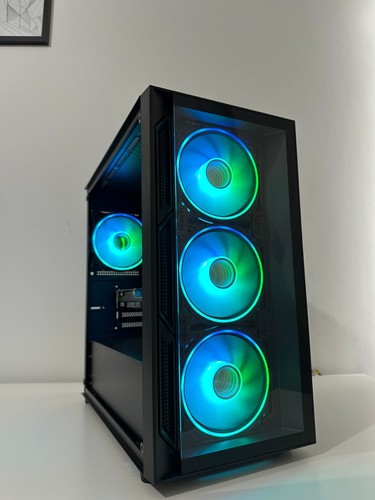 Gaming PC Intel i7 NVIDIA RTX 3050 16GB RAM 1TB SSD Window 11 WiFi Desktop Black - Picture 3 of 14