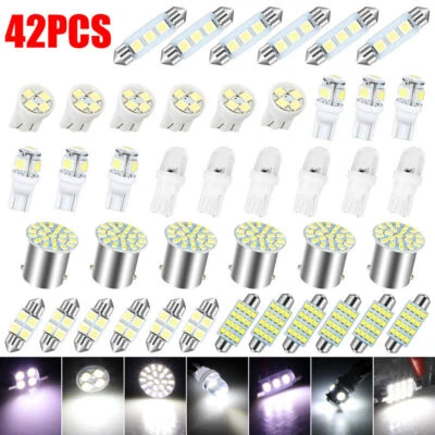 42pcs Innenraumbeleuchtung Lampe LED Auto Licht SMD Birne Leselicht Lampe 12V - Bild 1 von 4