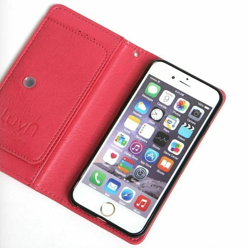 Luvn Hidden Pocket Wallet Case for LG G7 G6 G5 G4 Stylus G3 V40 V30 V20 Q7 Q8 Q6 - Image 4 of 4