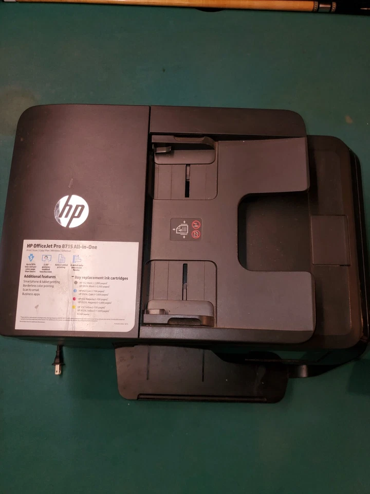HP OfficeJet Prutho 8715 All-in-one Printer - Black With Instant Ink Included - Image 3 of 4