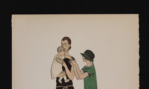 French 1922 Bon Ton Du Gazette Pochoir Print Andre Edouard Marty Moi Prendre - Picture 3 of 6