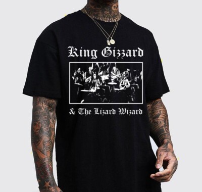 King Gizzard And The Lizard Wizard  Black Men All size Shirt BL027