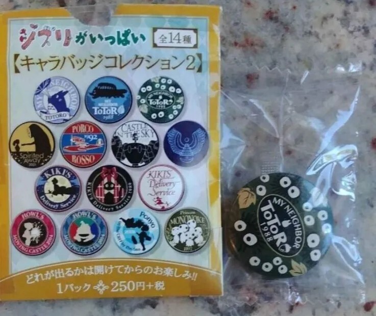Pin My neighbor Toroto button Kinokuniya Studio Ghibli Anime