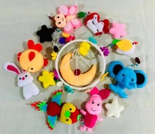 Felt Cot Mobile Handmade Soft Animal Felt Hanging Baby Room Decoration New