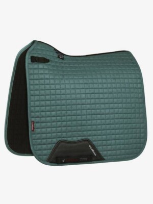 LeMieux ProSport Wildleder Dressursattel eckig - salbei | D-Ringe, hoher Widerrist