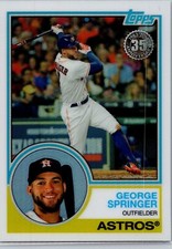 2018 topps baseball series 2 george springer 1983 topps silver pack refractor