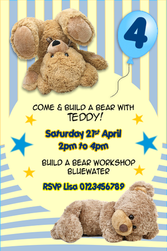 personalised build a bear