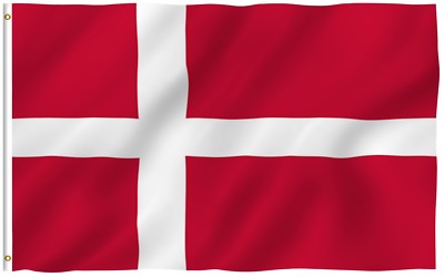 Anley Fly Breeze 3x5 Foot Denmark Flag Danish Dane National Flags Polyester