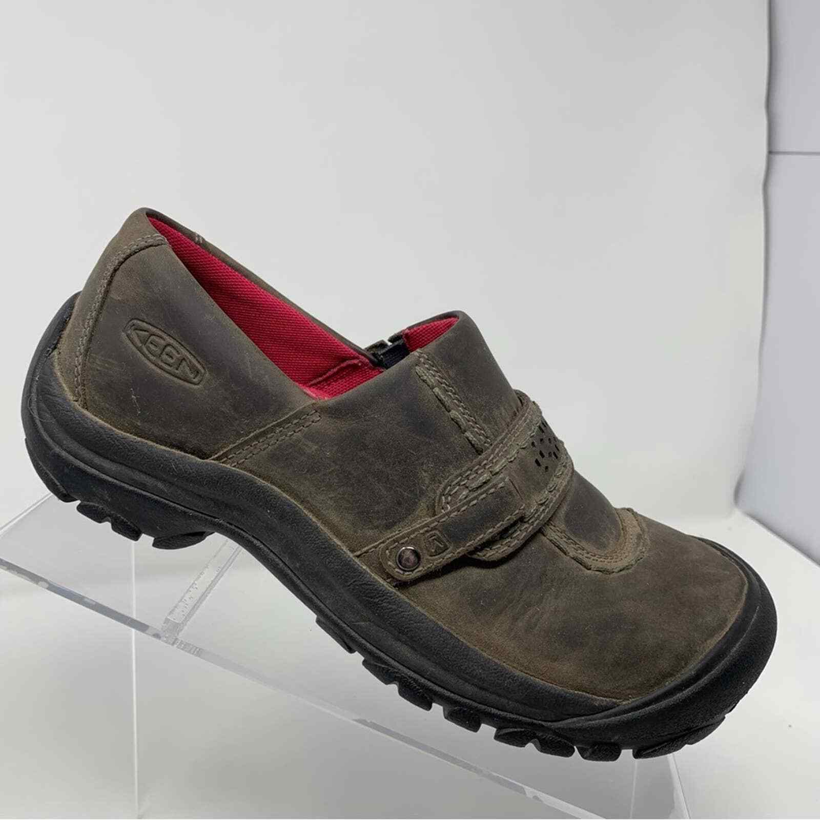 Keen Kaci Full-Grain Magnet Brown Leather Slip-On Clogs Size 7 | eBay