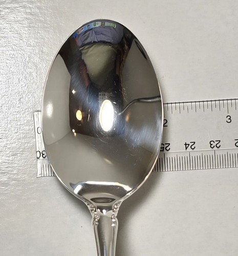 ANGELIQUE-INTERNATIONAL STERLING SILVER TABLESPOON SERVING SPOON BUFF & POLISHED - Picture 11 of 12