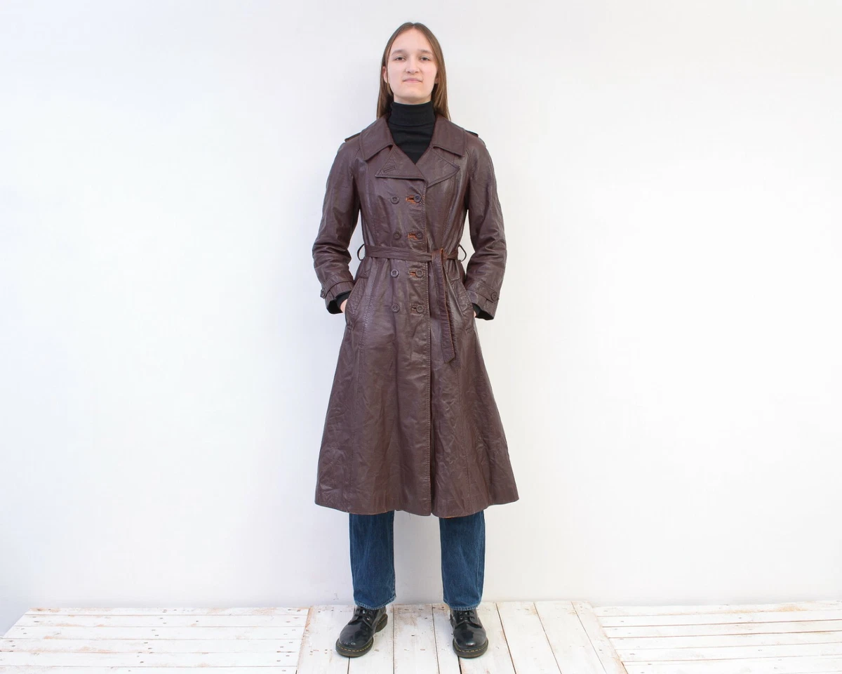 Manteau top ceinture cuir