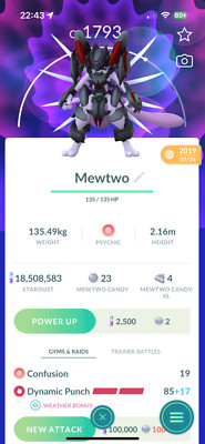 Armored Mewtwo - Pokémon Go - 100% Guaranteed Lucky - 2019