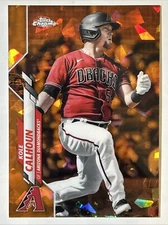2020 Topps Chrome Update Sapphire Orange Refractor, Kole Calhoun #ed 5/25 #U-247