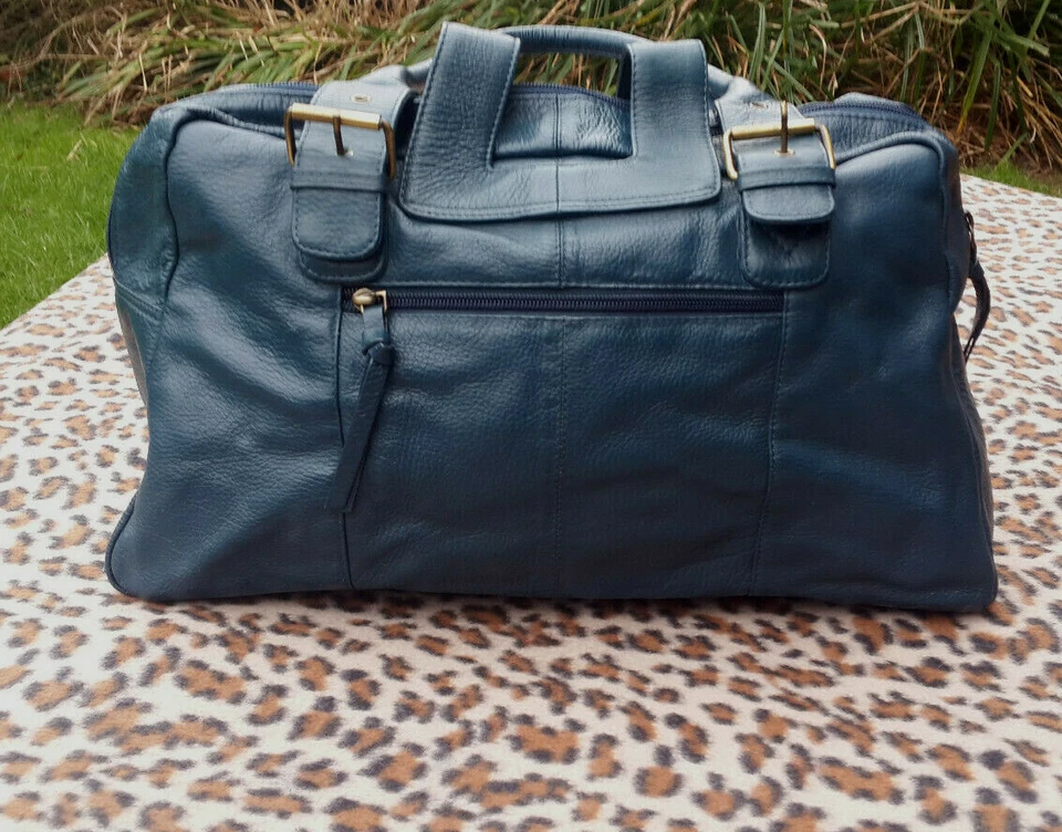  TOMMY & KATE blue teal leather bag  - Image 3 of 4