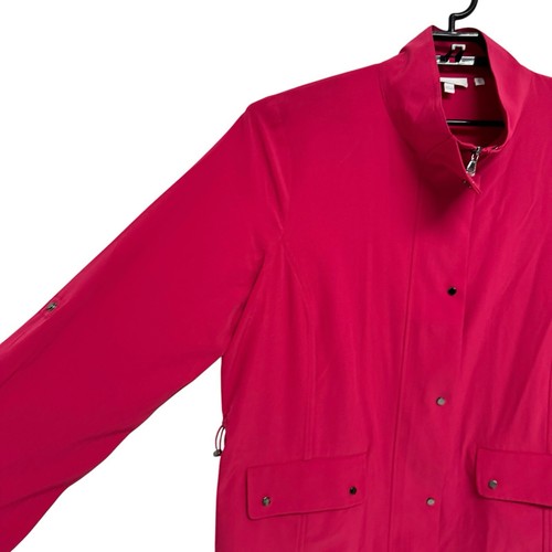 Chicos' women's active wear jacket Fuchsia zip up snaps size 3 (XL) - 第 4/13 張圖片