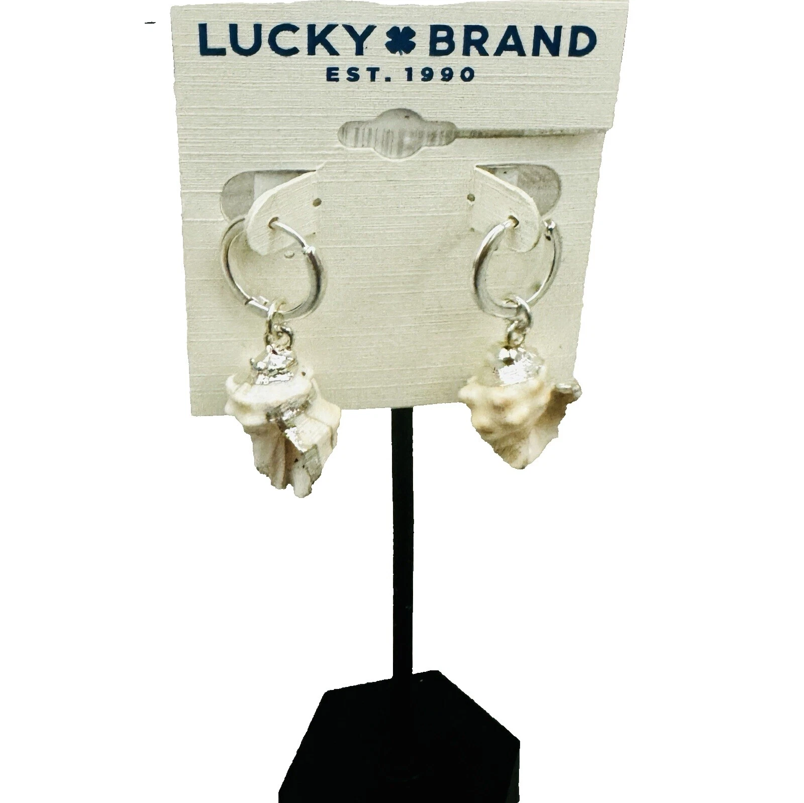 Lucky Brand 壳时尚环状耳环