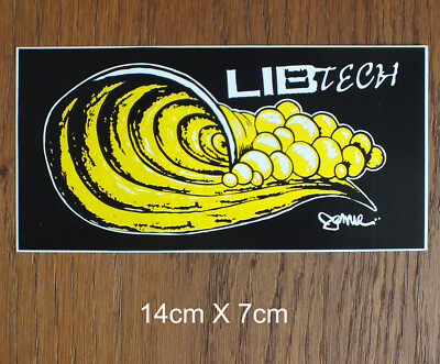 LIB TECH snowboard skateboard surf Aufkleber Sticker Adesivo Big Wave 