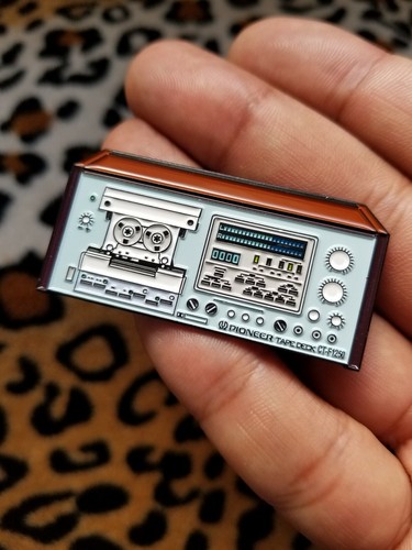 Limited Pioneer CT-F1250 Stereo Vintage Cassette Deck Receiver Enamel Pins 