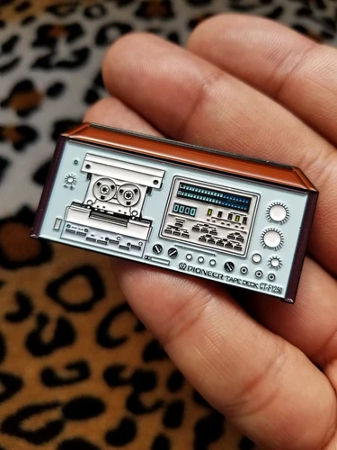 Limited Pioneer CT-F1250 Stereo Vintage Cassette Deck Receiver Enamel Pins