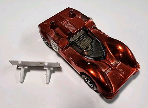 Vintage Hot Wheels Redline US Red w/Brown Interior Chaparral 2G 1/64 Diecast - Picture 2 of 12