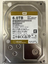 WD Gold 6TB HDD - 7200RPM 6Gbps 3.5" Enterprise SATA Hard Drive - WD602FRYZ